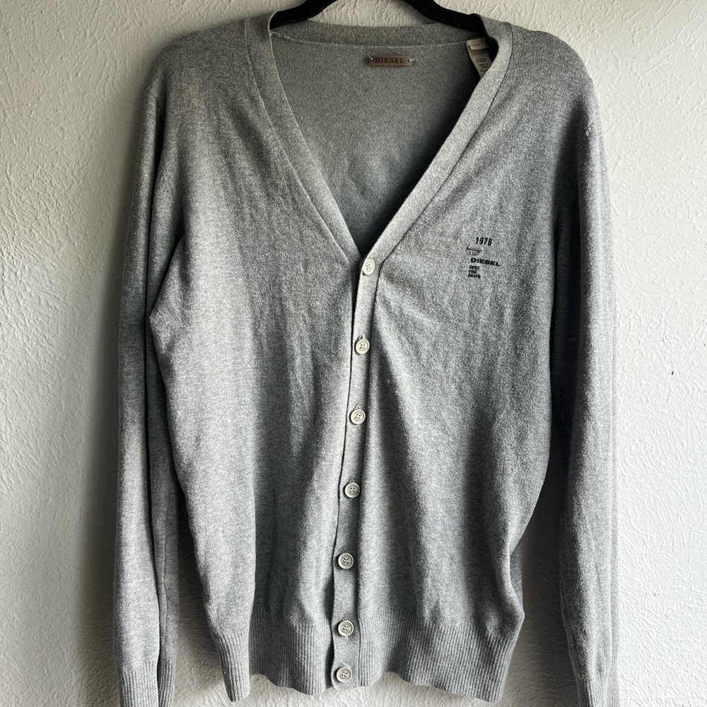 Diesel cardigan vintage sweater grey Y2K
small